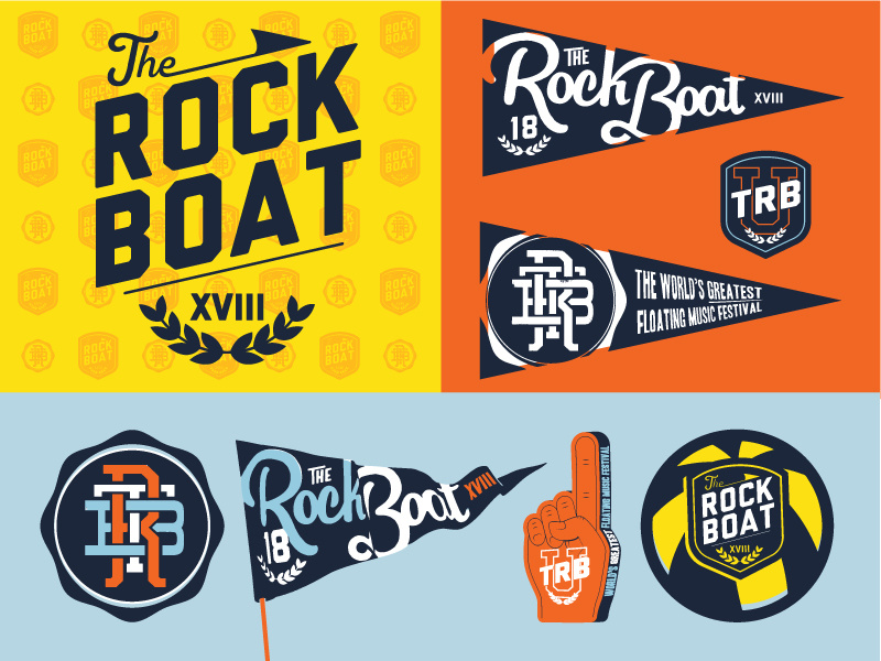 Rock boat dribbble