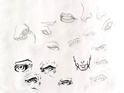 Comic Sketch Study comics drawing eye illustration sketch