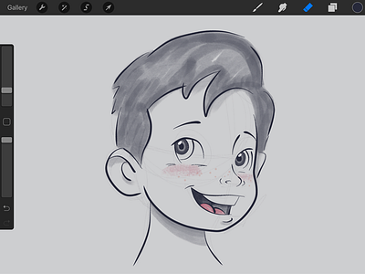 WIP - New Character Design boy character design illustrations procreate sketch