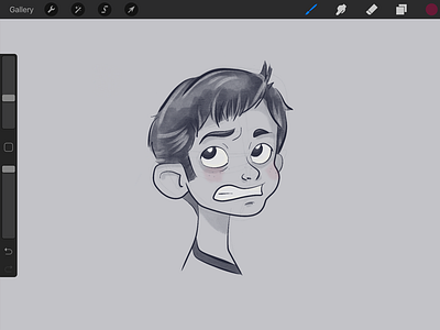 WIP Rough Sketch - Emotion Study character design illustration sketch