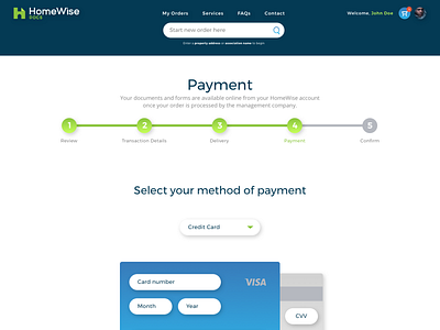 HomeWiseDocs - Place Your Order Sequence