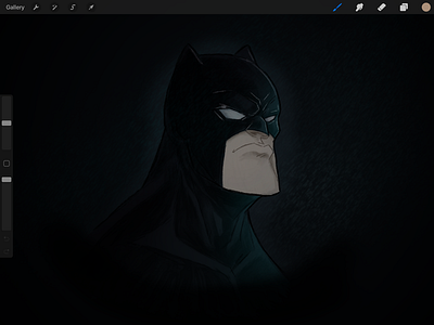 Batman Sketch - WIP batman illustration procreate sketch
