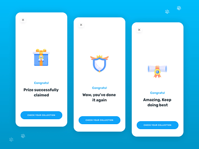 Getting Rewards Screen animation animation after effects animation design delivery app mobile app mobile app design mobile ui mobile ux motion user inteface