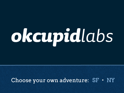 New monochrome logo + company site coming logo okcupid labs