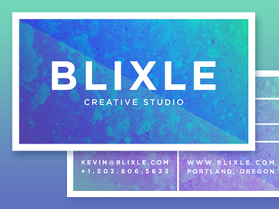 Blixle Business Cards branding business business cards cards identity logo print typography