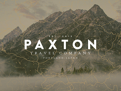 Paxton Travel Co. Brand test branding lockup logo logotype typography wordmark
