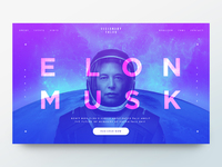 Elon Musk / Conference Concept by Kevin Cash on Dribbble