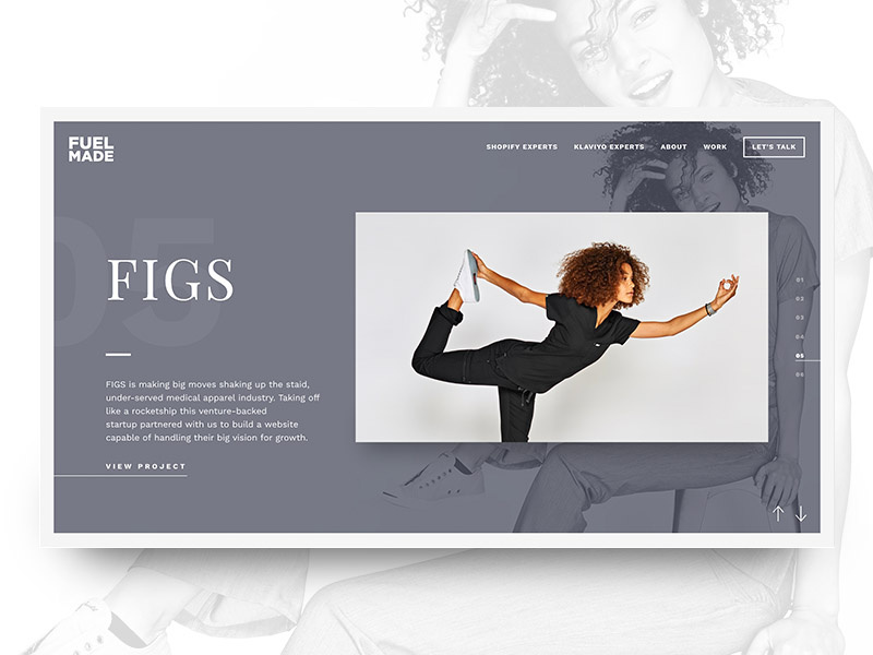 Fuel Made Redesign rebrand website web card ecommerce shopify classy elegant minimal portfolio ui slides
