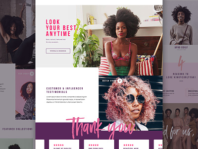 KCY - Home Page Progress beauty ecommerce grid hair homepage landingpage shopify typography ui web webdesign website