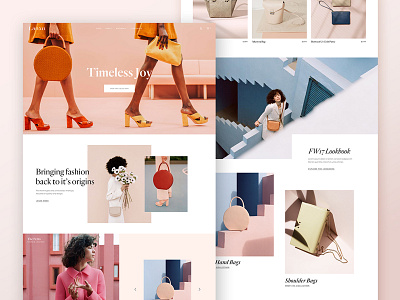 Leather Bag Shop Homepage bag clean ecommerce fashion homepage luxury purse shop shopify store ui web design