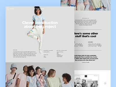 ACADACA Redesign concept agency banner branding clothing corporate fashion opening ceremony portfolio ui ux web design website