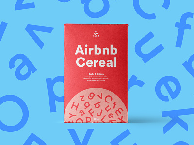 Airbnb Cereal airbnb art direction box branding cereal minimal packaging typography