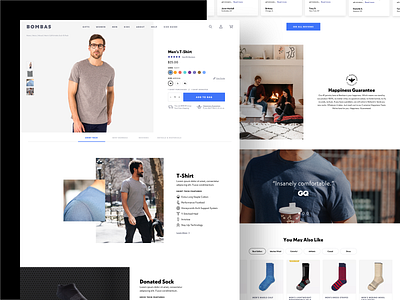 Bombas Shirts Product Page