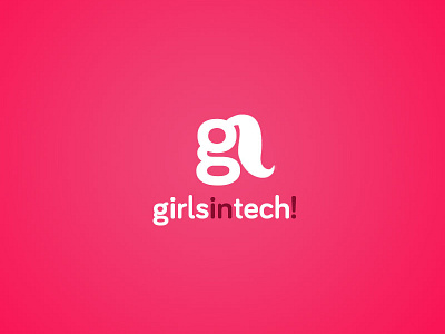 GirlsInTech girl girl illustration girls letter logo technology