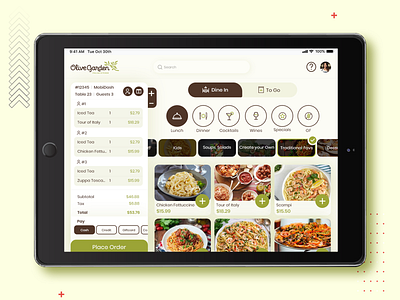 iPad app for Restaurant Waiter