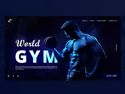 Fitness Web Page creative design fitness gym gym flyer uidesign webpage website website banner