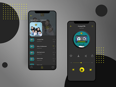 Music App Concept app ui