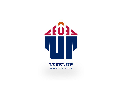 Level Up Mortgage Logo arizona branding housing logo mortgage real estate