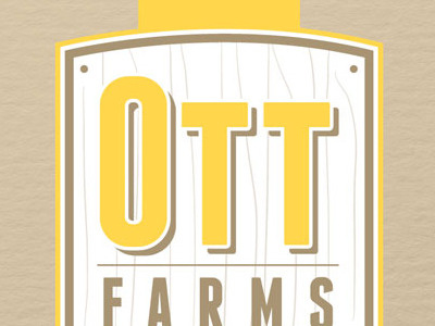 Ott Farms Label farm labels retro vintage wood