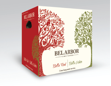 Dual Bella Red/Bella White Wine Shipper box wine shipper