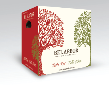 Dual Bella Red/Bella White Wine Shipper