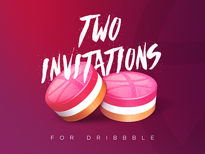 Two Invitations for Dribbble :)