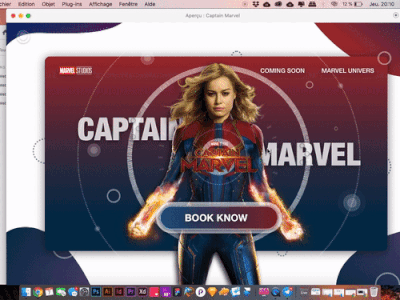 Captain Marvel | UI Design avengers captainmarvel cinema design designer film graphicdesign graphicdesigner graphiste interfacedesign marvel movie ui uidesign uidesigner ux uxdesign uxdesigner webdesign webdesigner