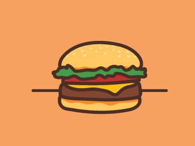 Hamburger Illustraton food illustration vector