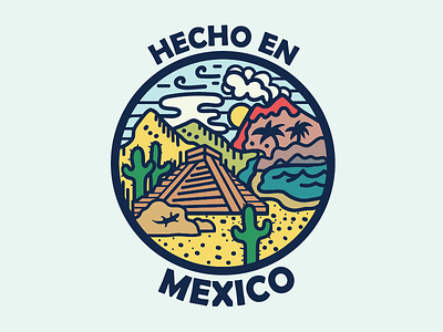 Mexico color illustration mexico shirt vector