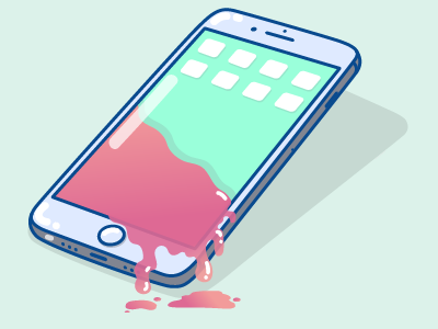 Juicy Iphone illustration iphone pastels vector