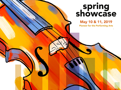 Reno Phil Spring Showcase illustration music philharmonic procreate violin violinist