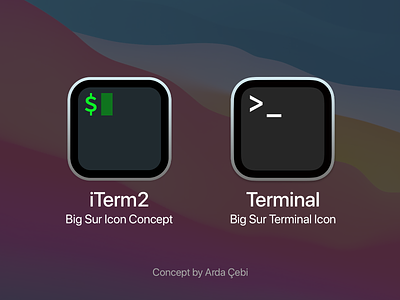 iTerm2 — macOS Big Sur Icon Concept apple big sur concept design icon icon concept icon design iconography icons iterm iterm2 logo logo concept logodesign logotype mac macbook macos macos 11 macos 11