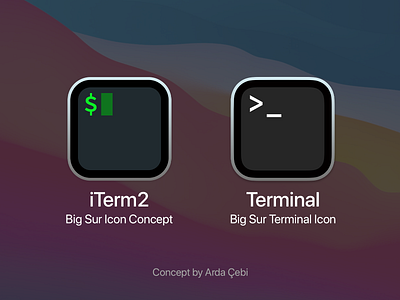 iTerm2 — macOS Big Sur Icon Concept