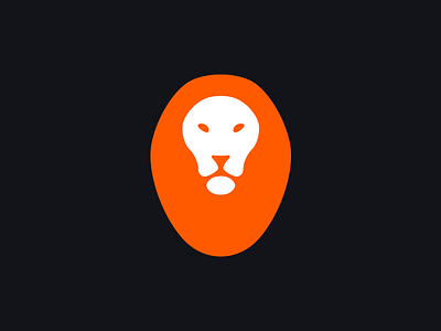 Light Lion double meaning feline light light bulb lion logo minimal simple