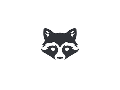 Raccoon animal face negative space negative space rabbit raccoon rocket rocketraccoon simple trash panda