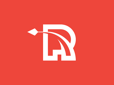 Reach logo minimal r reach simple single letter