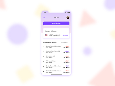 Borderless wallet app