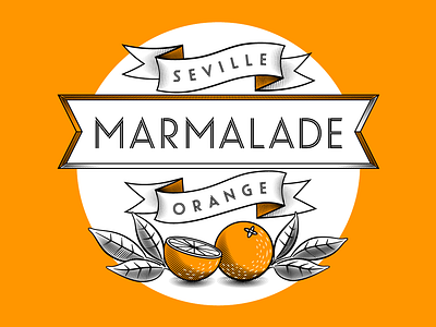 Marmalade label branding concept branding design food and drink food illustration graphic design illustration illustrator