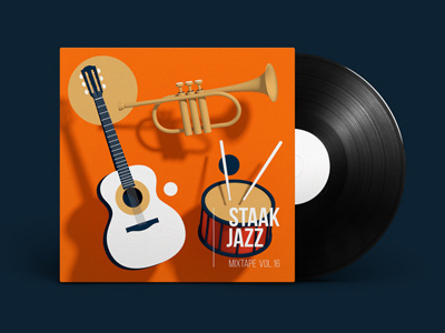 Mixtape - Jazz 3d blender design illustration illustrator