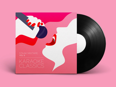 Mixtape - Karaoke Classics ai design flat illustration illustrator vector