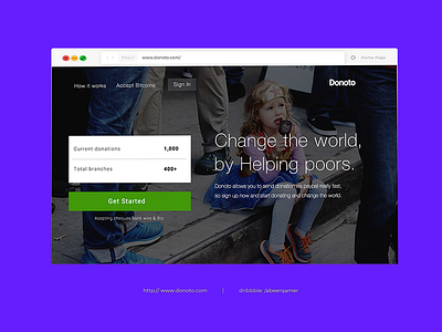 Donoto a website where donation is made easy