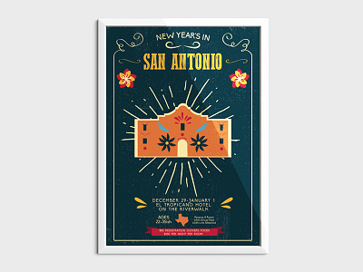 San Antonio Event Poster alamo antonio event fiesta mexican new poster san years