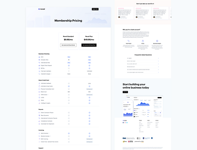 Novel Pricing Page comparison pricing