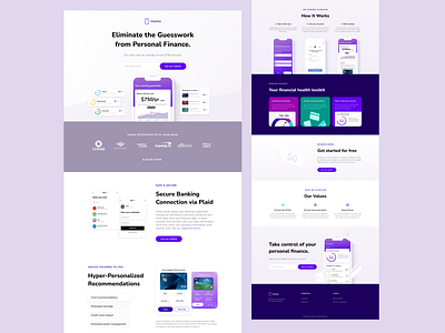 momo Credit landing page credit card finance fintech hero landing landing page saas