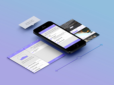 Nobly Create Card Flow app form icon input layout mobile ui workflow