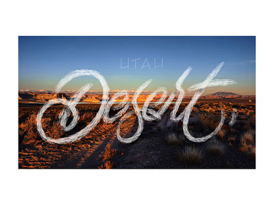 UTAH - DESERT artist design drawings graphic hand lettering illustration ink lettering pencil procreate road trip typography usa words