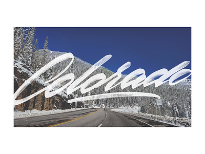 COLORADO artist design drawings graphic hand lettering illustration ink lettering pencil procreate road trip typography usa words