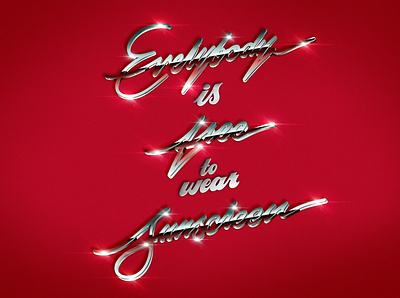 EVERYBODY'S FREE (TO WEAR SUNSCREEN) artoftype customlettering font handlettering handmadefont lettering texture textures type typography