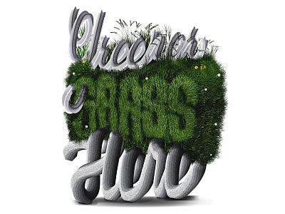 Greener Grass Here. font grass green handlettering handmadefont lettering texture textured textures type typography