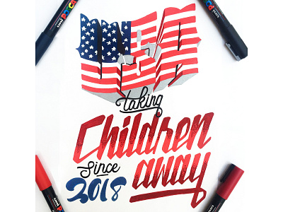 USA artoftype colours customlettering customtype font handlettering handmadefont lettering posca texture textured textures type typography usa usa today